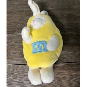 Boyds Plush Bunny Rabbit M&M Yellow Candy‎ Dispenser Easter Kids Toy